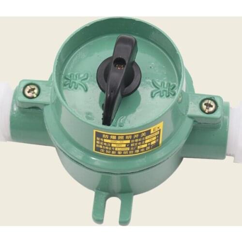 Explosion-proof Illumination Switch Waterproof Dust Control Switch 220V/380V 3/4"
