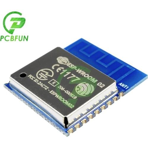 1pcs ESP-WROOM-02 ESP8266 Serial WIFI Model 2Mt bytes Remote Transceiver Wireless Module for ESP-13 Model ESP WROOM 02 4M 32Mbit