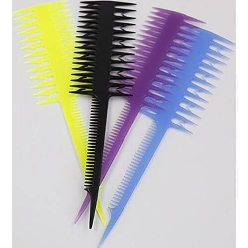 1Pc Hairdressing Hair dye Comb Wide Teeth Hair Coloring Combs For Barber Shop DIY Styling Hairbrush Hair Comb Hairstyle Tools