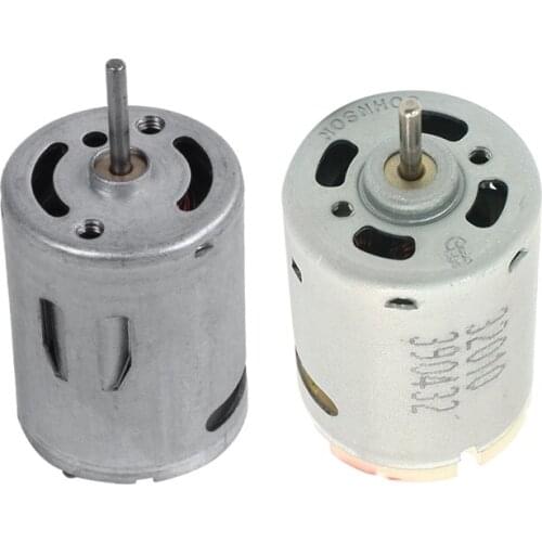 2 Pcs DC Motor: 1 Pcs RK-370SD-3550 DC Brush Motor 6-18V 8500 RPM & 1 Pcs High Speed Magnetic Motor, DC 12V 21000RPM