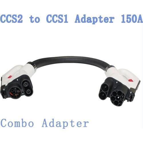 For Electric Vehicle DC1000V 150A CCS2 To CCS1 EV Adapter Car Charging Connectors EVSE Adaptor