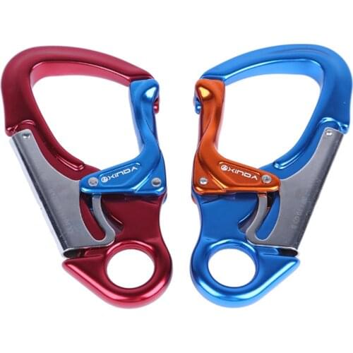 30KN Rock Climbing Auto-Lock Snap Mountaineering downhill High Strength Carabiner Tree Climber Working Aluminum Locking