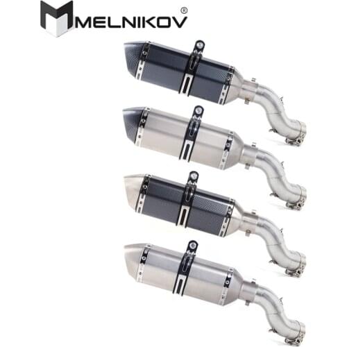Free Shipping Motorcycle Exhaust Middle Pipe Muffler Pipe Tube Slip On For Kawasaki Z900 Ninja900 Z 900 2017 - 2020 Exhaust