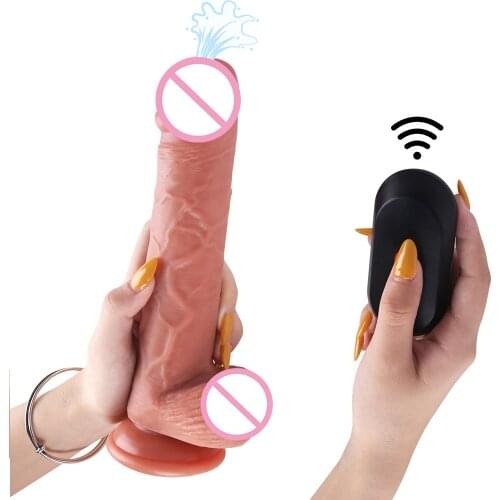 Wireless Remote Ejaculating Dildo Realistic Vibrator Squirting Dildo Sex Toys for Women Adult Erotic Couples Lesbian StraponDick