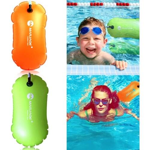 Swimming Buoy Safety Float Air Dry Bag Swim Buoy Open Water Safety Swimming Buoy for Open Water Swimmers and Triathletes