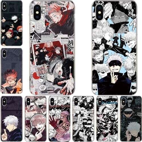 Jujitsu Kaisen Animation Phone Case For Iphone 11 12 Mini Pro XS Max XR X 8 7 6 6S Plus SE 2020 5 5S SE Cover Shell Coque