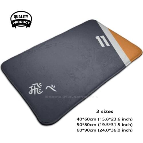 Karasuno 11 3 Sizes Home Rug Room Carpet Haikyuu Haikyu Karasuno 11 Tsuki Tsukishima Kei Fly Uniform Volleyball Sport Anime