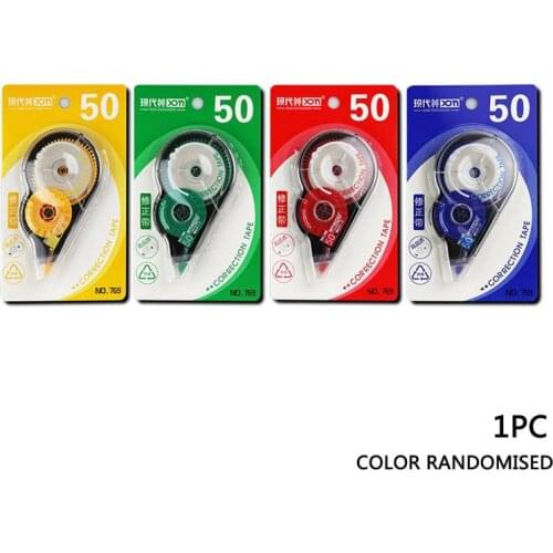 Hot Sale Correction Tape Large Capacity 50m Roller Long White Sticker Material Stationery School Supplies Kids Gift Random Color