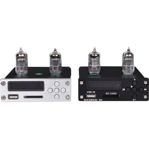 HIFI lossless music player decoder audio tube preamp 6J1 tube support APE/WMA/MP3/FLAC/CUE/WAV decode pre-amplifier/music player