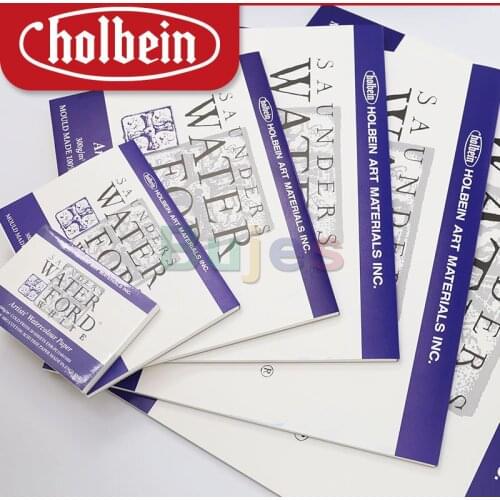 Holbein Holbein Waterford Medium Grain EHB Watercolor Paper, Sketch Paper, Indoor Competition, Outdoor Sketching,12 Sheets