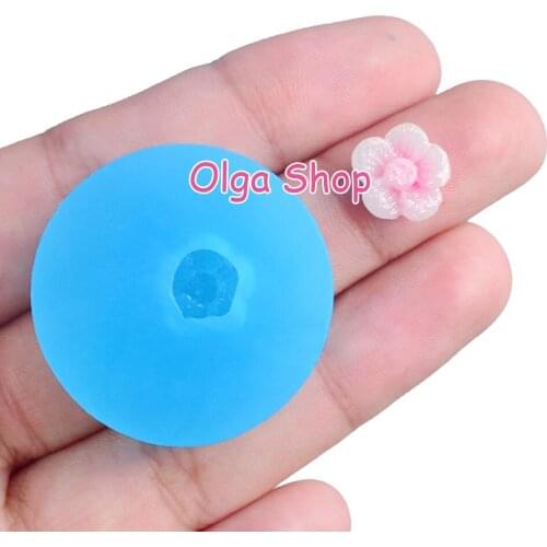 HYL391 10.3mm Sakura Tiny Flower Silicone Mold Fondant Cake Decoration Nail Resin Clay Art Craft Sugarcraft Earrings Necklace