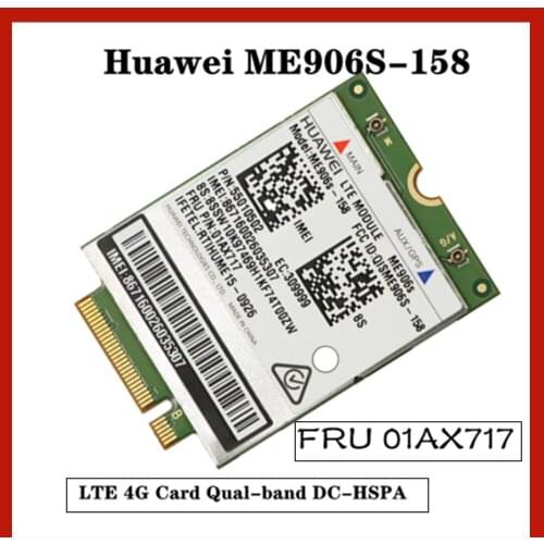 ME906S ME906S-158 LTE 4G Card Qual-band DC-HSPA+ for Thinkpad L460 L560 X260 T460 T460P T460S T560 P50S X1-TABL FRU 01AX717