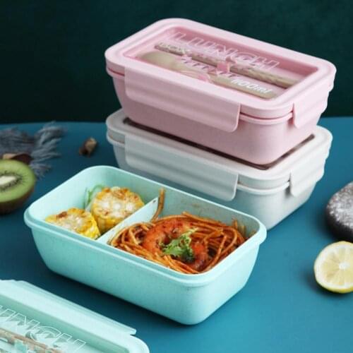 Lunch Box Portable Convenient Plastic Lunch Box Food Bento for Work Leakproof Portable Food Container Travel Camping Office