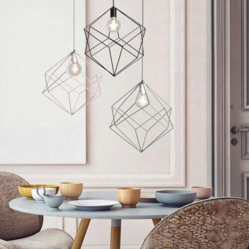 Simple design modern Nordic creative personality minimalist restaurant bedroom cafe bar window wrought iron chandelier