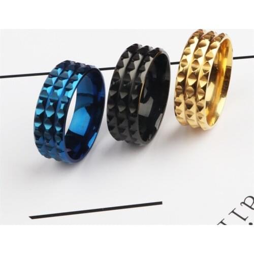 Fashion titanium steel ring men domineering stainless steel ring trend popular jewelry hot sale