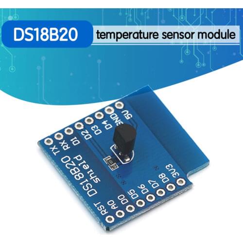 DS18B20 temperature sensor module measurement module for WEMOS D1 mini WIFI extension board learning board