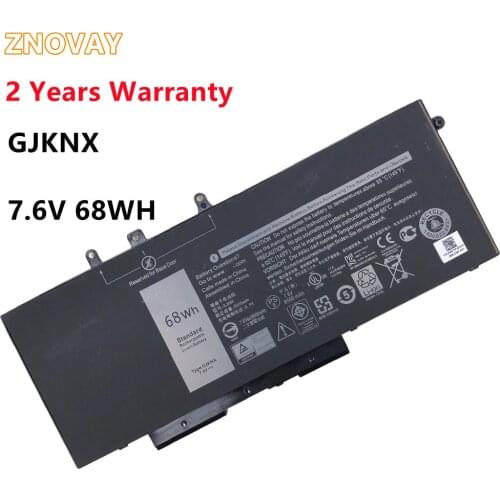 ZNOVAY New GJKNX Laptop Battery for Dell Latitude 15 3520 E5480 5480 5580 3520 GJKNX GD1JP 7.6V 68WH GJKNX