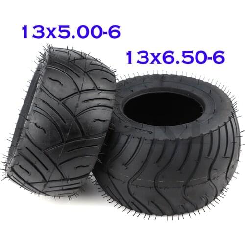 Front tire 13x5.00-6 Rear tire 13x6.50-6 Tubeless tire for Mini Pocket Bike Scooter Go Kart ATV Folding Bike Quad Dirt Bike
