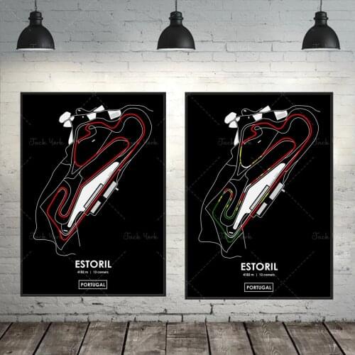 Estoril - Portugal Track Map Poster