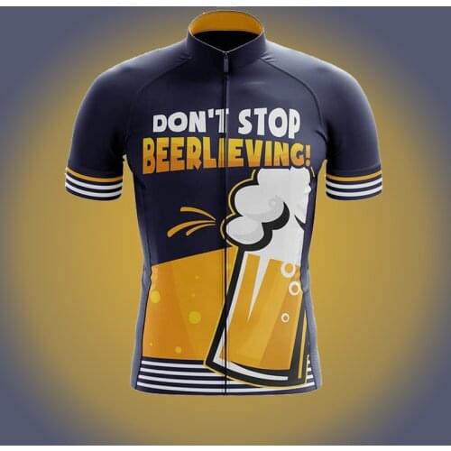 Pro Team Cycling Jersey Men Summer 2021 Funny Beer Bicycle Shirt Quick Dry Bike Clothes Short Sleeve Equipacion Ropa Ciclismo