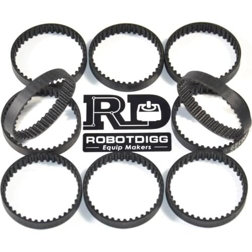 HTD 3M Timing Belt, Closed-loop, 117mm length, 39 teeth, 9mm width