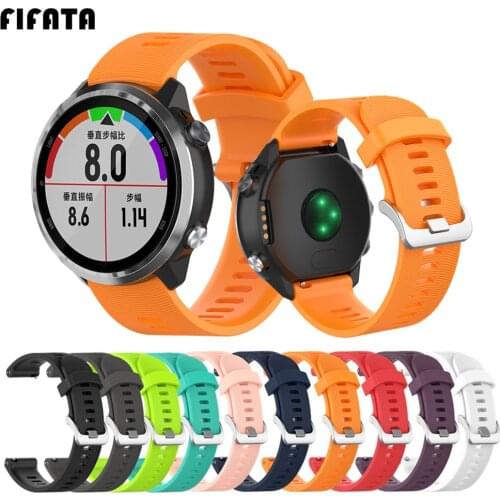 FIFATA For Polar ignite Watch Strap For Garmin Forerunner 645 245 245M Vivoactive3 Official Buckle Watch Band Silicone Bracelet