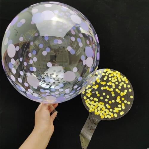 5pcs Bubble Bobo Balloon 18inch Crystal Transparent Balloons Happy Birthday Balloons Decoration Wedding Balls Kids Baby Shower