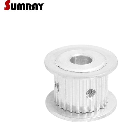 SUMRAY 3M 25T Timing Pulley 5/6/6.35/7/8/10/12mm Inner Bore Motor Pulley 11mm Belt Width Aluminium Pulley Wheel for CNC Machine