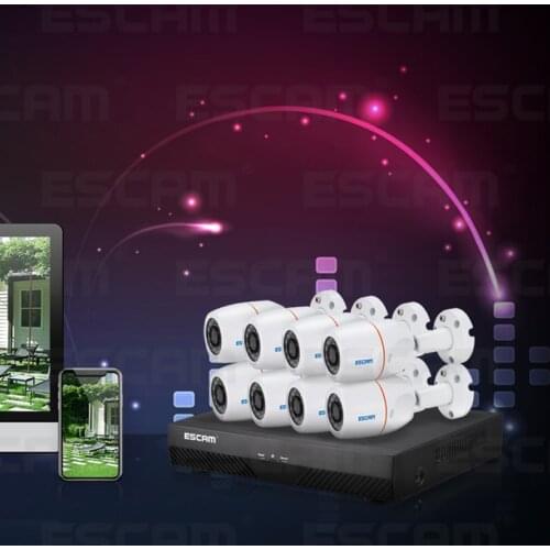 ESCAM PNK805 4MP 8CH PoE NVR KITS security system