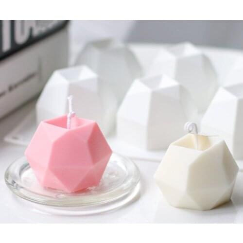 Soy Wax Candle Mold Aromatherapy Plaster Candle 3D Silicone Mold Handmade Soy Aroma Wax Soap Candles Mold