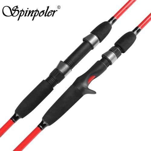Spinpoler 1.84M Carbon Fiber Spinning Casting Fishing Rod 1/4-1/2oz Lure Weight M Power 4-8LBS Light Weight Boat Lure Rod