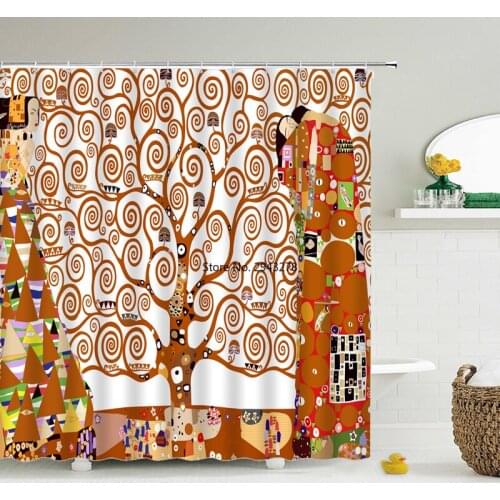 India Woman Love Couple Bohemia Shower Curtain 3D Printed Colorful Feather Bath Curtain Polyester Cloth Bathroom Home Decor Set