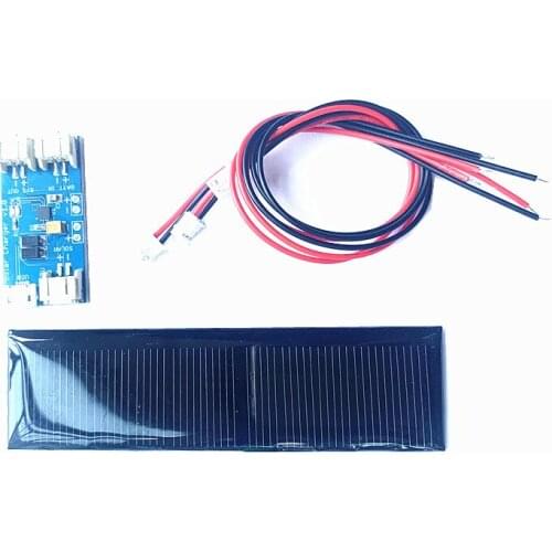 Combine Mini Mono Solar Panel 5V 70MA for DIY Toy/Solar Lawn Light Sensor Lights with Mini solar lipo charger