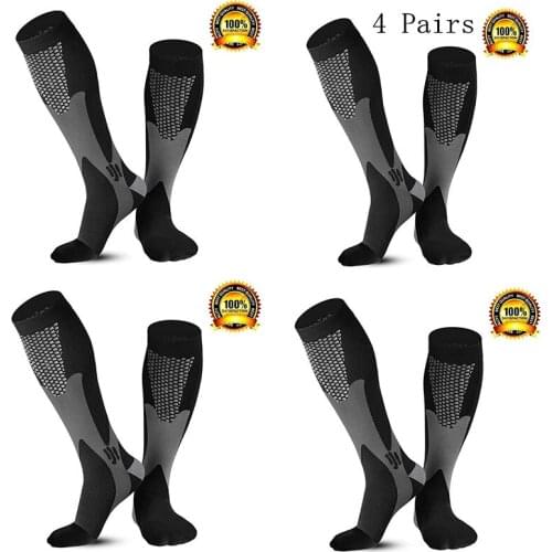1/2/3/4 Pairs Running Compression Socks Stockings 30 Mmhg Football Varicose Veins Socks Men Women Sports Socks Cycling Socks