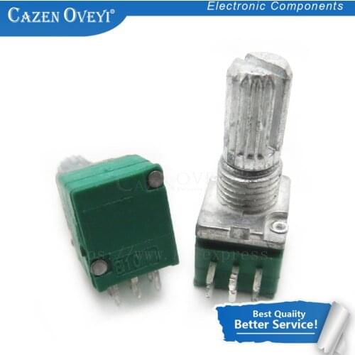 1pcs/lot RK097G 5K 10K 20K 50K 100K 500K B5K with a switch audio 6pin shaft 15mm amplifier sealing potentiometer In Stock