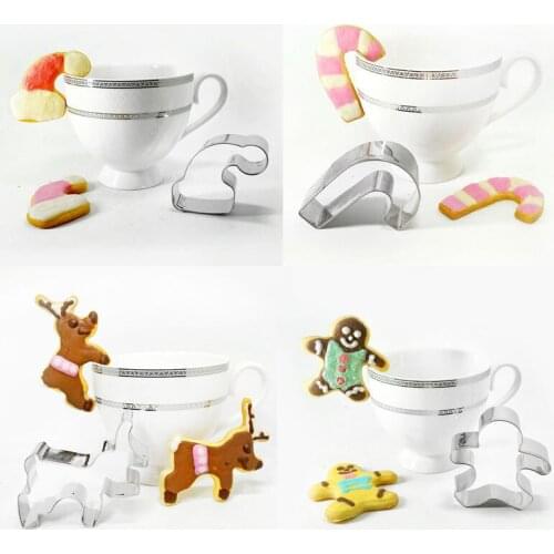 1pcs Patisserie Christmas Hanging Cup Metal Cookie Cutter Fondant Cake Decor Biscuit Pastry Mold