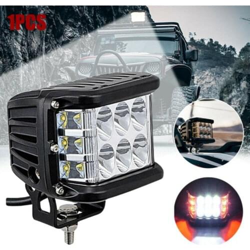 2Pcs High Quality 4 Inch Side Shooter Pods Combo LED Work Light Strobe Fog Lamp For ATV SUV Trucks Light Bar Car Work Light