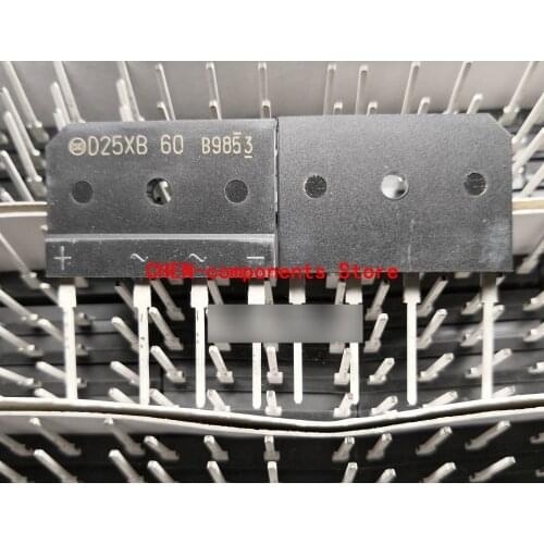 10PCS Bridge rectifier D25XB60 25A 600V Flat bridge thick copper feet
