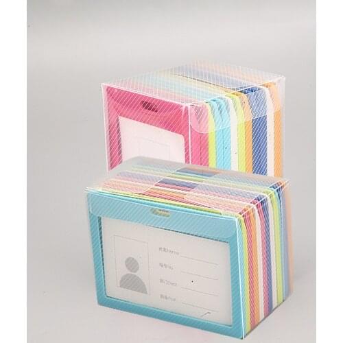 110*67mm Vertical Type PP Work Card Holder for Company Factory Staff Hospital Medical Workers Bus Access Card Badge Holder