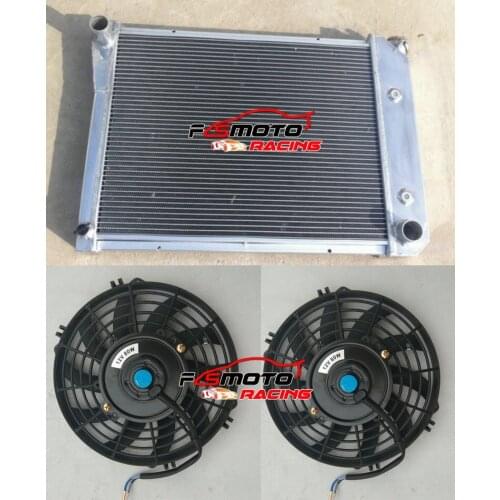 3 Row aluminum radiator & fans for Chevy Nova PRO 1968-1974/SMALL BLOCK 72-79 AT