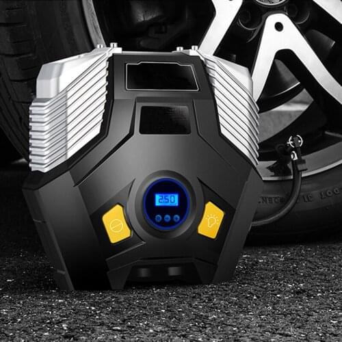 Vehicular inflator pump Automobile electric 12V portable tyre inflating pump Multifunctional high-pressure pump for car