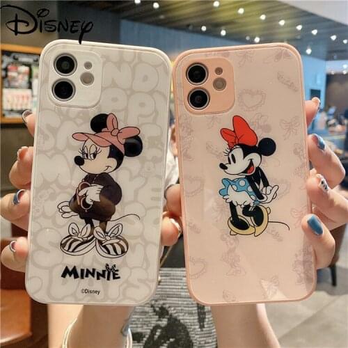 Disney Minnie for IPhone 7/8P/X/XR/XS/XSMAX/11/12Pro/12mini Cartoon All-inclusive Lens Anti-drop Mobile Phone Case