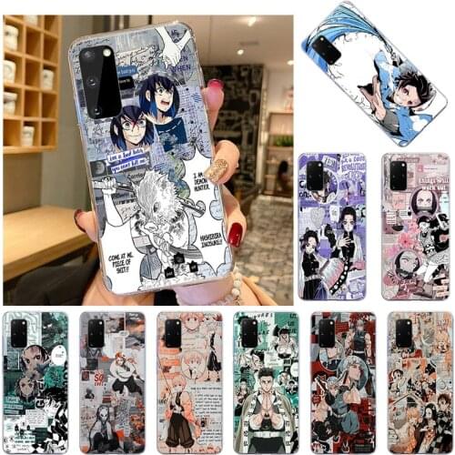 Demon Slayer Kimetsu no Yaiba Soft TPU Phone Case For Samsung S21 Ultra S20 FE Note 20 10 Pro 9 8 S10 Lite S10E S9 Plus Cover