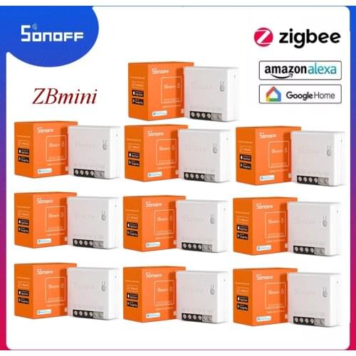 Itead SONOFF Zigbee Mini DIY Switch 2 Way Relay Breaker Smart Home eWelink APP Timing Interruptor Use With Alexa Google Home
