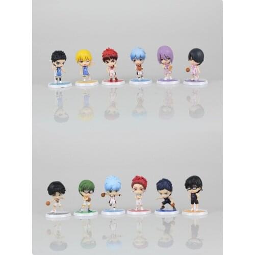 6Pcs Anime Kurokos Basketball Kuroko no Basuke PVC Action Figure tetsuya Basket Collection Model Toy Doll