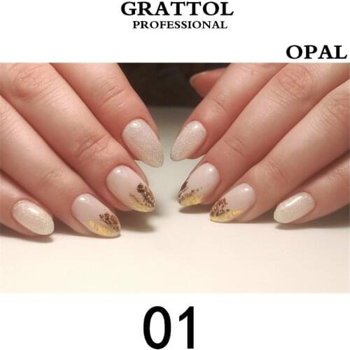 GRATTOL professional Gel Polish UV LED 9ml Soak Off Nail Art UV Gel ART Nail Polish Opal 01 Gel Varnish Semi Permanent Vernis