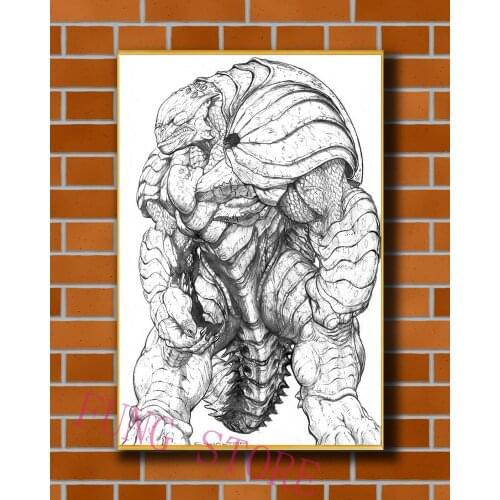 K072 Science Fiction Mech Warrior Robot Monster Originality Custom Silk Poster Home Deco Wall Art Christmas Gift