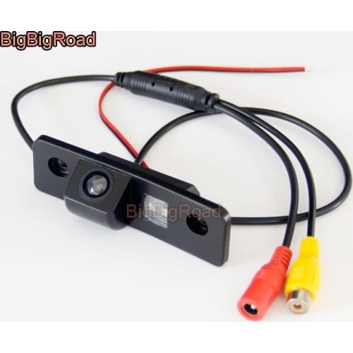 BigBigRoad For Skoda Octavia 2008 - 2013 For Ford Mustang GT / CS 2005 - 2012 2013 2014 Car Rear View Backup Parking CCD Camera