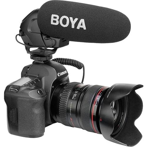 BOYA BY-BM3031 Microphone Condenser Shot gun Video Camera Mic for Video Nikon Canon Sony pk TAKSTAR microfono condensador