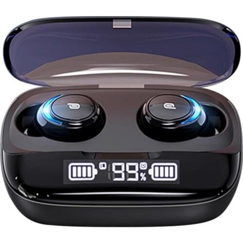 M-U8 TWS Bluetooth 5.0 Wireless Earphones Digital Display Stereo HiFi Headset Waterproof HiFi Touch Control Anti-Noise Headset